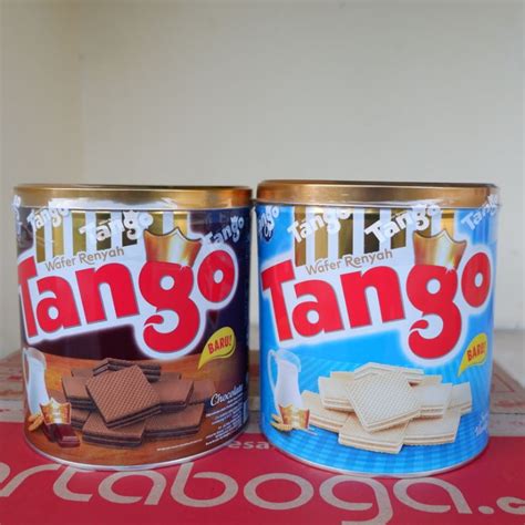 Jual Wafer Tango Kaleng Renyah 2 Varian Rasa Coklat Vanila 300gram