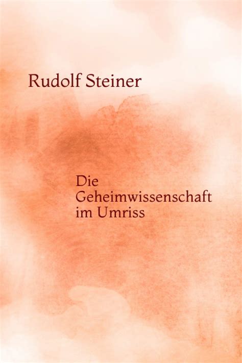 Geheimwissenschaft im Umriss Steiner Rudolf Amazon de Bücher