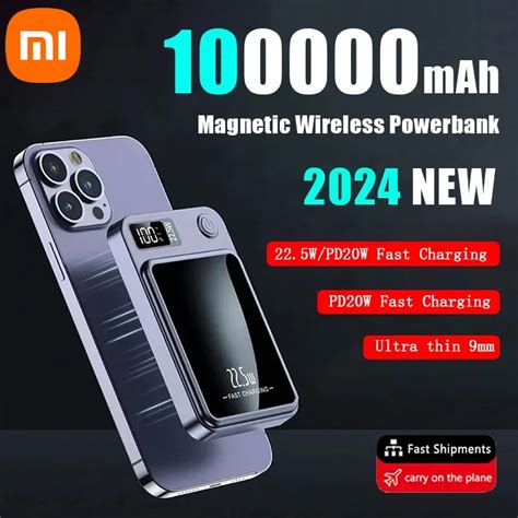 Xiaomi-Mijia-Magnetic-Wireless-100000mAh-Power-Bank-Fast-Charger-For ...