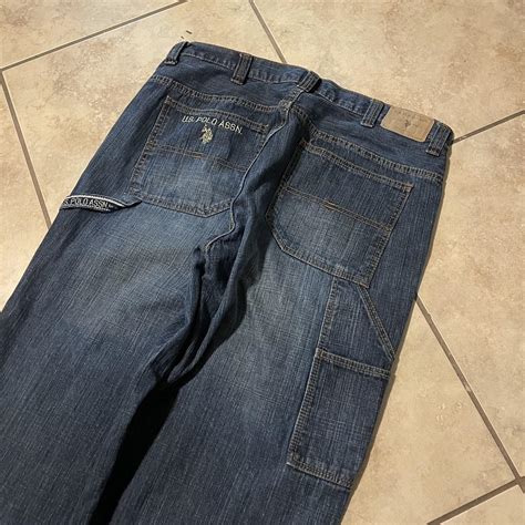 -Baggy US polo assn USPA carpenter jeans tagged... - Depop