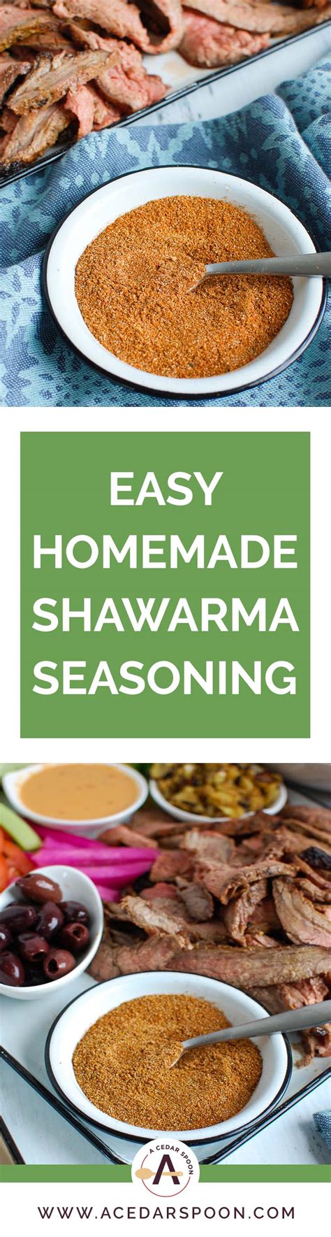 Homemade Shawarma Spice Blend A Cedar Spoon