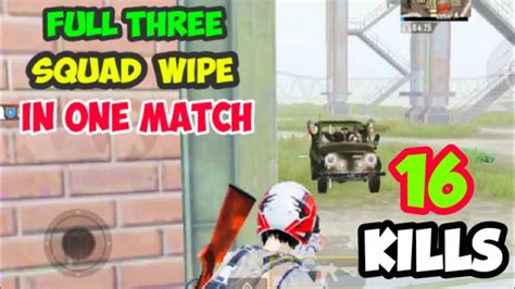 Full 3 Squad Wipe In One Match Intense Clutches Pubg Mobile 16