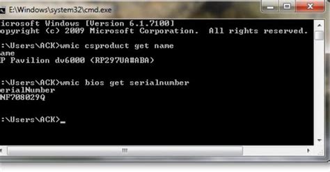 How To Find Computer Serial Number Cmd Mahines