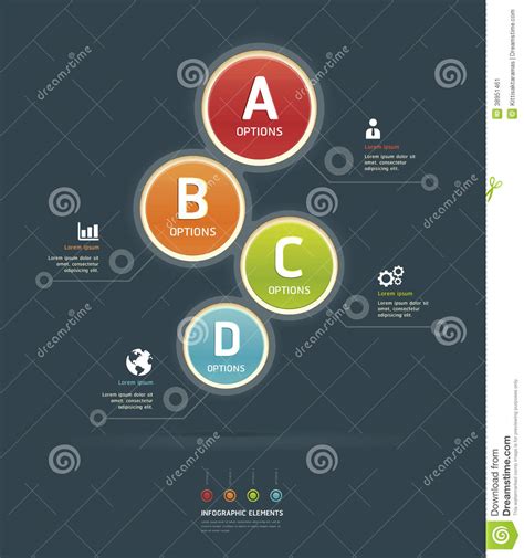 Colorful Options Banner Template Stock Vector Illustration Of Button