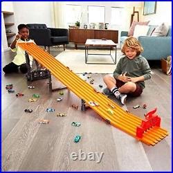 Car Track Set Hot Wheels Super Lane Raceway Track Super Race Cars Playset Set Fold Up New