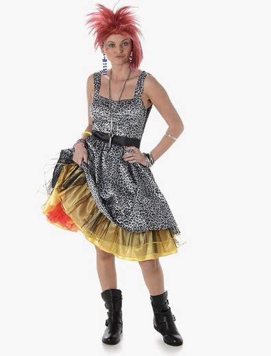 Pop Star Cyndi Lauper 1980s Pop Star Costume Women 3 Size