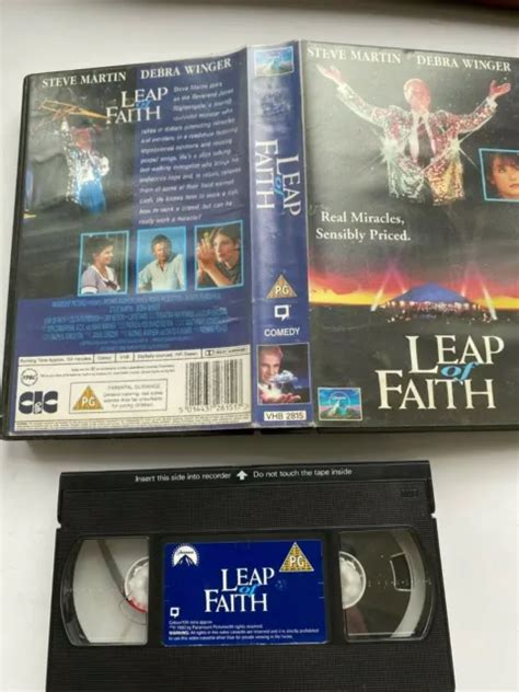 LEAP OF FAITH Steve Martin Debra Winger RARE Big Case VHS Video Ex