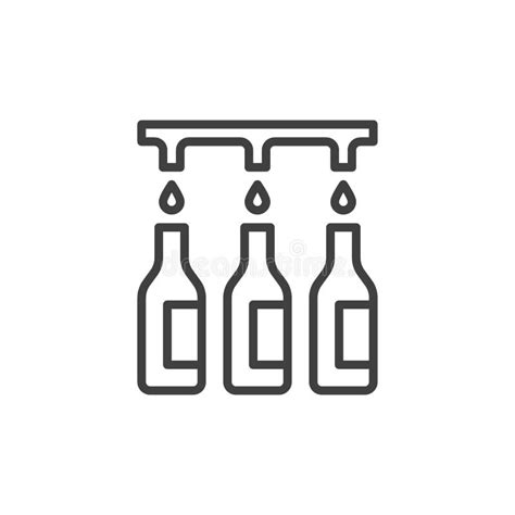 wine bottling  icon stock vector illustration  alcohol