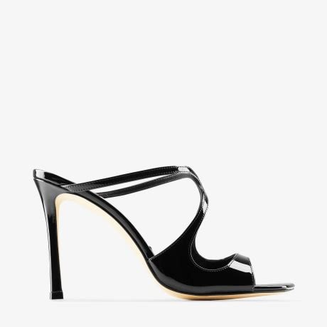 Black Patent Leather Mules Anise Summer Collection Jimmy Choo