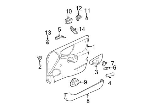 Chevrolet Malibu Door Interior Trim Panel Retainer Front 22600614