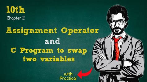 Assignment Operator In C C Program To Swap Two Variables Values