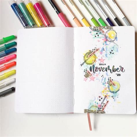 Inspiring November Bullet Journal Cover Page Ideas Masha Plans