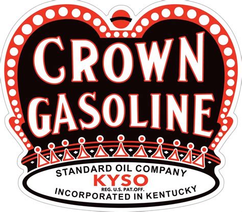 Crown Gasoline Kentucky ( Standard Oil Company ) | Garage Art™