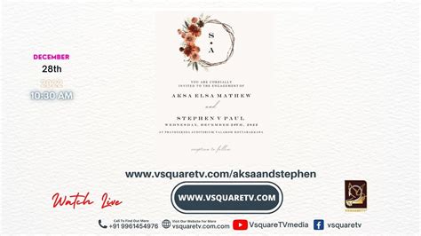 Engagement Live Streaming Service Of AKSA AND STEPHEN PRATHEEKSHA