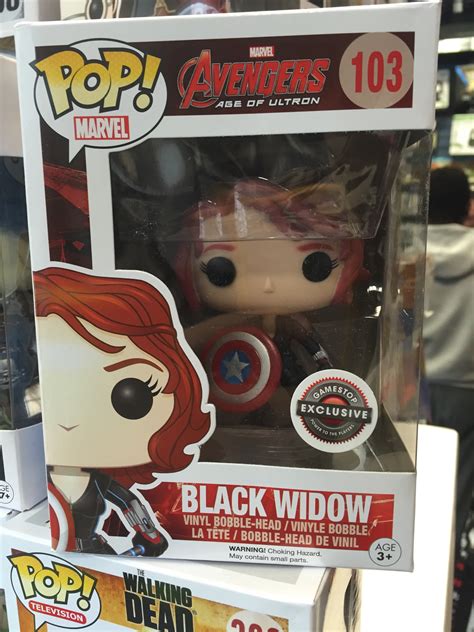 Funko Black Widow w/ Shield Exclusive POP Vinyl Released! - Marvel Toy News