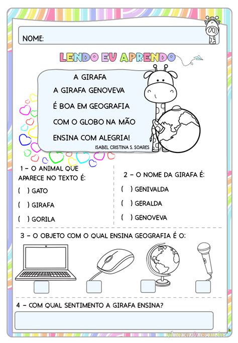 Pequeno Texto Com Interpretação 1 Ano - Pequenos textos com Interpretação para Alfabetizar - 1º/2º ano | Texto ...