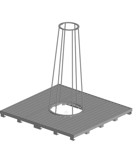 Ограждение дерева - Чертежи, 3D Модели, Проекты, Архитектурные формы
