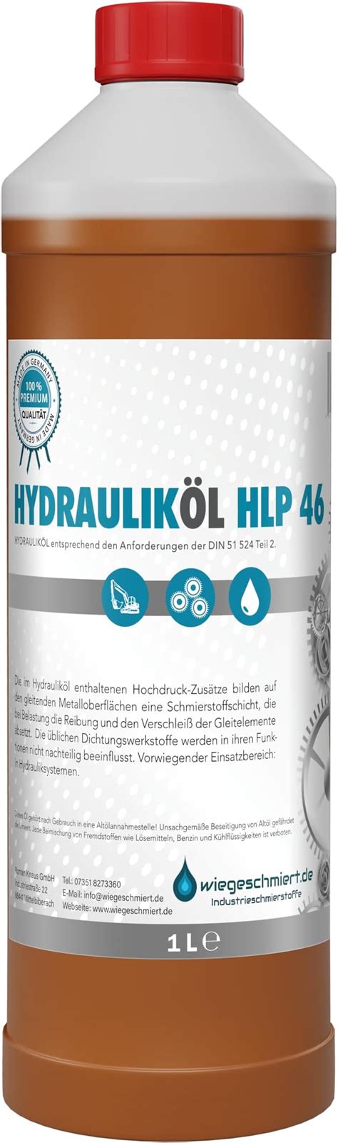 Hydraulic Oil HLP 46 ISO VG 46 According To DIN 51524 Part 2 1