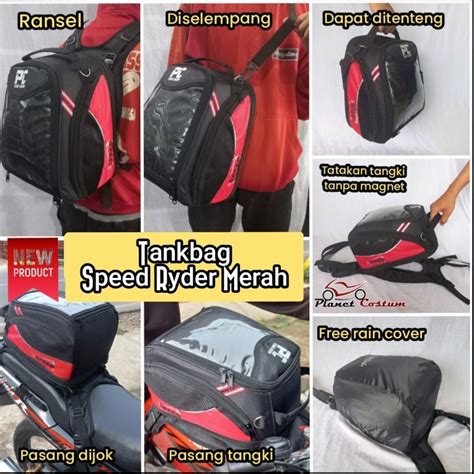 Jual Tankbag Tas Tangki Motor Cb X Gsx Klx Crf Dll Touring Helm Bogo