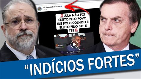 CLIMA TENSO PGR PEDE INCLUSÃO DE BOLSONARO EM INQUÉRITO SOBRE ATOS