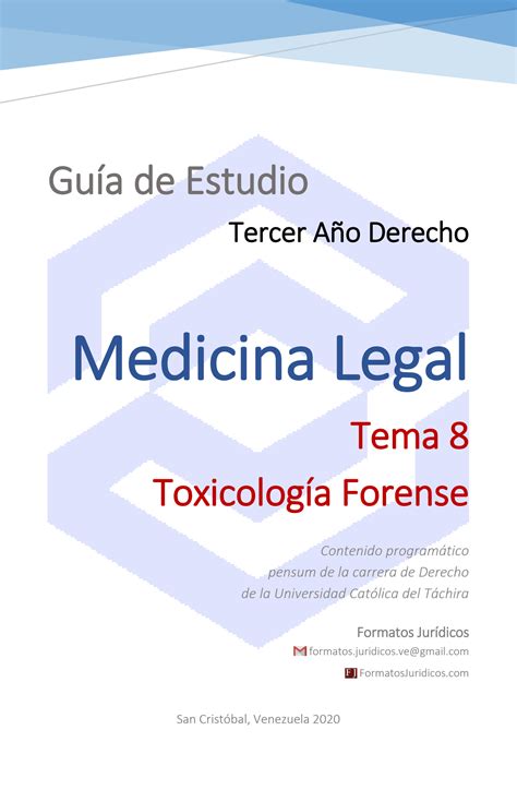 Solution Medicina Legal Toxicologia Forense Studypool