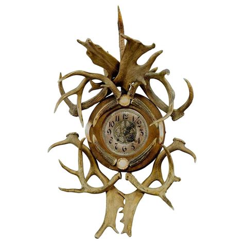 Black Forest Stag Clock Circa 1870s For Sale At 1stdibs