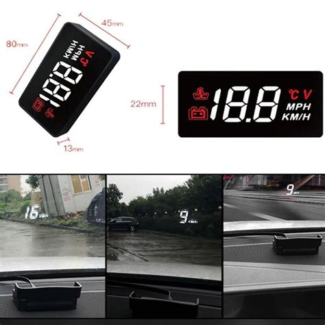 Auto Hud Head Up Display A100 OBD2 Ii Euobd Oversp Grandado