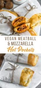 Vegan Meatball Mozzarella Hot Pockets Sweet Simple Vegan