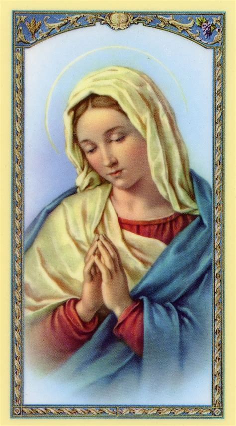 Our Lady Of Mental Peace Holy Card Prayer Card Pack Of 25 Etsy