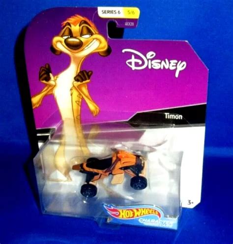 Disney Serie The Lion King Timon Hot Wheels Coleccionista Personaje Cars Eur
