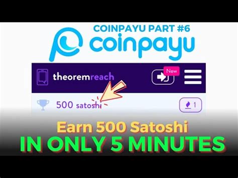 Coinpayu Part Earn Bitcoin Satoshi In Just Minutes In