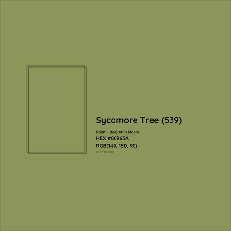 Benjamin Moore Sycamore Tree (539) Paint color codes, similar paints ...