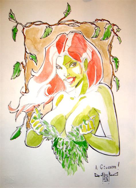 Poison Ivy Con Sketch By Qualano On Deviantart