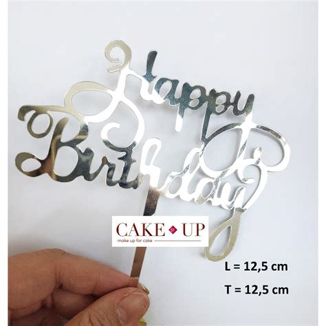 Jual Model Terkini Pcs Cake Topper Happy Birthday Toper Kue Ultah