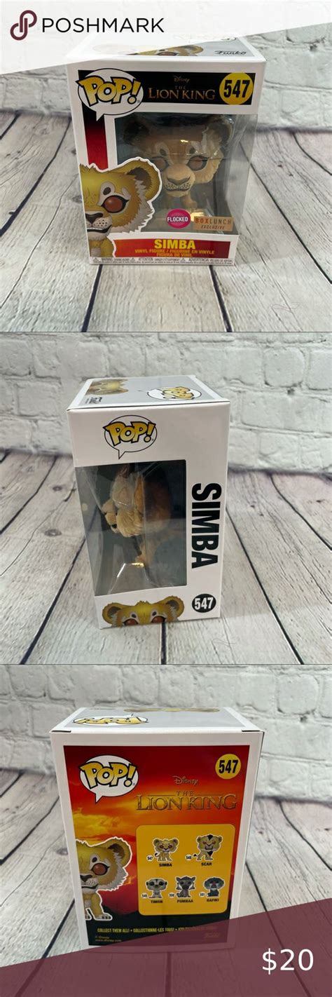 Funko Pop! The Lion King Flocked Simba Figure #547 | Lion king, Funko ...