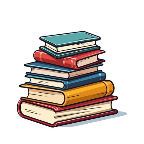 Стопка книг Изображение стопки книг изолированные Концепция образования ...