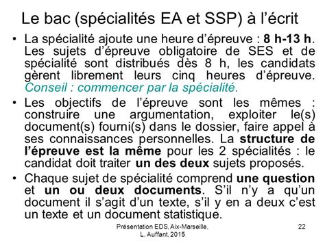 Spécialités en TES Le choix seffectue en fin de 1ère ppt télécharger