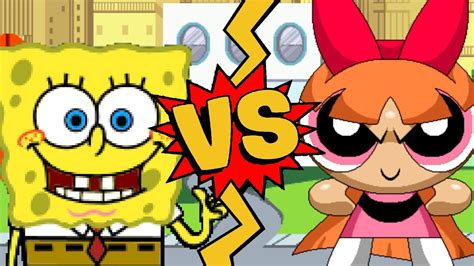 Mugen Battles Spongebob Vs Blossom Spongebob Squarepants Vs The