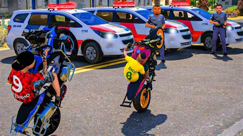 Dando Trabalho Para Policia De Mini Moto Roubada Meu Sobrinho Gta