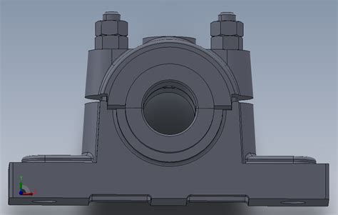 滑动轴承solidworks 2010模型图纸下载 懒石网