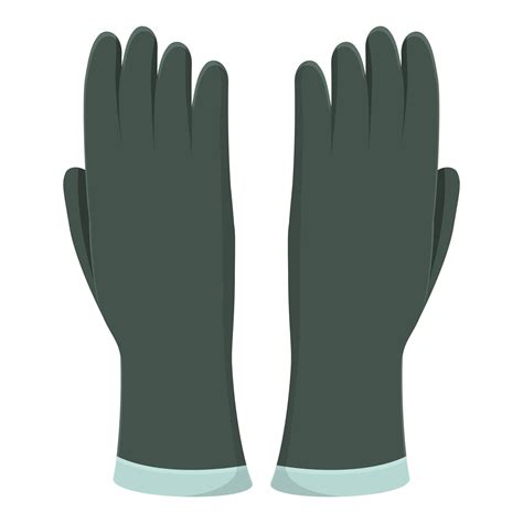 Rubber Gloves Icon Cartoon Vector Safety Design 14307513 Vector Art At Vecteezy