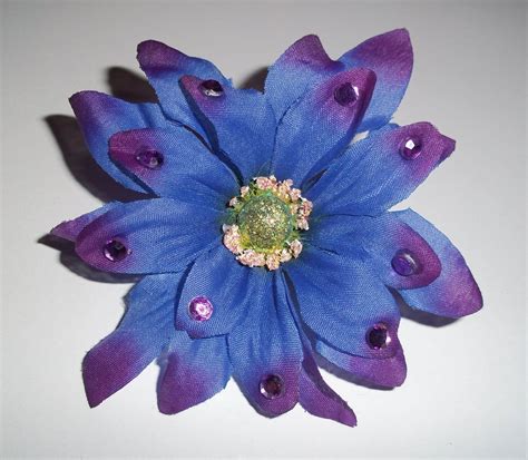 Purple Gem Shasta Daisy Flower Barrette on Storenvy