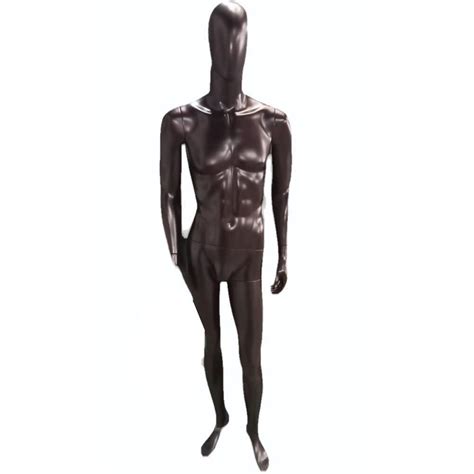 Black Fiberglass Feet Male Standing Mannequin For Garment Shop