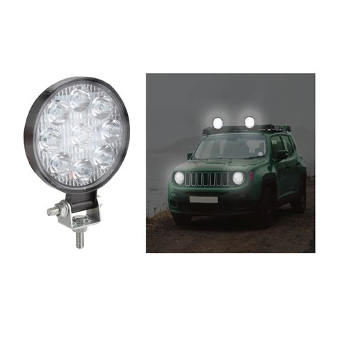 Farol De Milha Led Universal W Leds V V Jeep Troller Caminh O