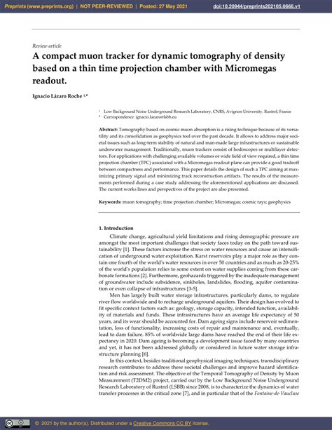 PDF A Compact Muon Tracker For Dynamic Tomography Of Density Based On