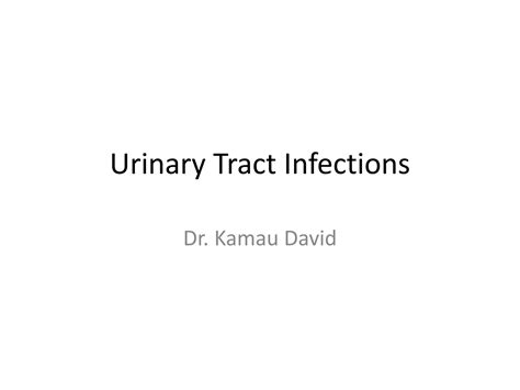 Urinary Tract Infections Pptx