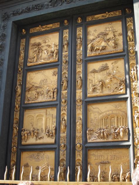 Gates Of Paradise Gilt Bronze East Doors Of The Baptistry At San