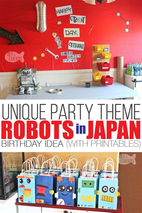 Unique Party Theme Robot Party Japanese Themed Party