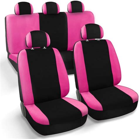 Amazon Carscover Real Pink Black Seat Covers For Auto Truck Car