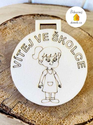 Medaile dřevěná pro děti - sikovnejdomek.cz 